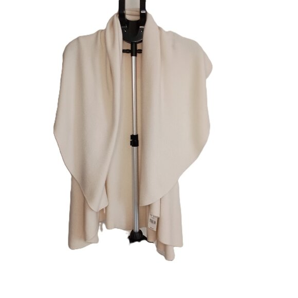 Mia & Tess Jackets & Blazers - Mia & Tess Waterfall Front Cream Vest Women’s Size OS NWT